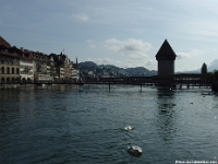 43266Cr - Touring old Lucerne- The Chapel Bridge  Peter Rhebergen - Each New Day a Miracle